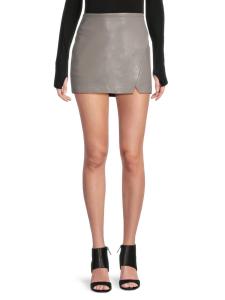 Мини-юбка Siobhan Wrap Alice + Olivia, цвет Storm Grey