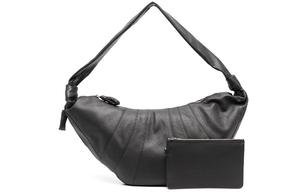 Lemaire Сумка кроссбейд из телячьей кожи серии "Круассан" цвета тёмный шоколад