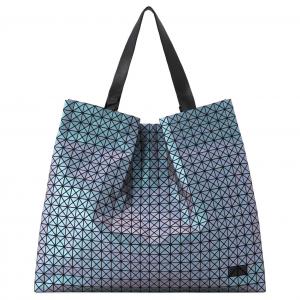 ISSEY MIYAKE Хлопковая сумка-шоппер унисекс синяя