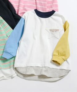 Футболка с карманом и многослойным дизайном