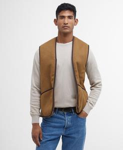 Жилет Barbour Warm Pile Zip-In Liner, классический коричневый