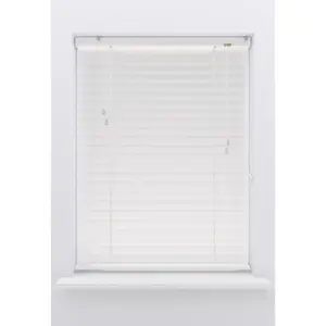 Жалюзи для моего дома «Амалия», (1 шт.), ламели шириной 50 мм из матового алюминия, с приводом от шнура My Home, цвет weiß + weiß + weiß