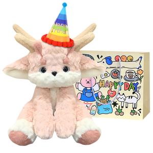 Bobby Bear Милый розовый дракон для сна плюшевая кукла 35см 25см высота