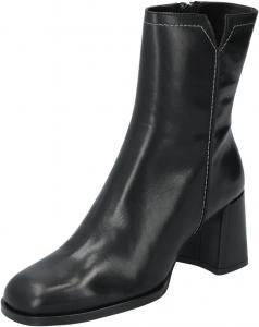 Женские ботильоны FOWT с закругленным носком, на массивном среднем каблуке, с боковой молнией, модные осенне-зимние ботинки, размеры 4-16 US, Black