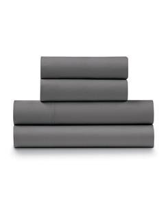 Комплект постельного белья из 4 предметов, 100% хлопковый сатин, плотность ткани 1200 нитей на дюйм, размер Queen Ella Jayne, Steel