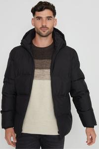 Водонепроницаемая стеганая куртка с капюшоном Threadbare, черный