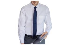 Рубашка унисекс белая Uniqlo, белый