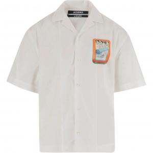 Графическая рубашка с принтом Jacquemus, белый