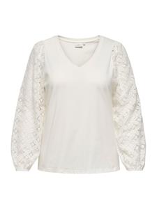 Блуза ONLY Carmakoma CAREFFIE, белый