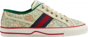 Кроссовки Liberty of London x Gucci Wmns Tennis 1977 Floral - Mint Green, зеленый
