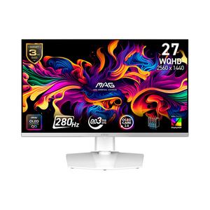 Игровой монитор MSI MAG 272QPW QD-OLED X28, 27", 2560x1440, 280 Гц, QD-OLED, белый