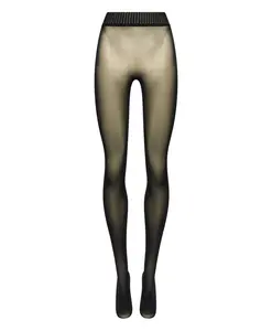 Бесшовные непрозрачные колготки для холодных дней Wolford, черный