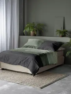 Комплект постельного белья из фланели Premium Koala 8430, зеленый, 135x200+80x80 см Irisette