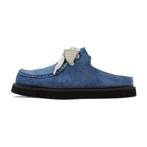 FAPAI Мужские противоскользящие тапочки с закрытым носком синие, цвет Blue