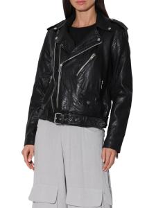 Двубортная байкерская куртка Kingsley Walter Baker, черный