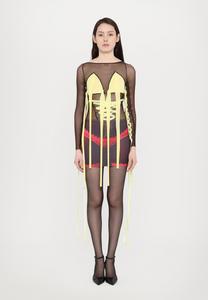 Топ с длинными рукавами CORSET PIERCING RIBBON UP Sinead Gorey, коричневый