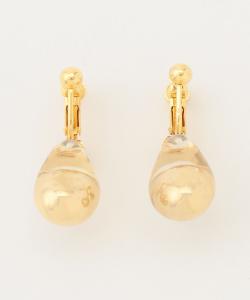 Прозрачные металлические серьги