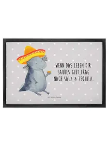 Коврик для ног Mr. & Mrs. Panda, серый пастельный