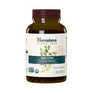 Органическая ноотропная травяная добавка Bacopa Monnieri для умственной активности Himalaya