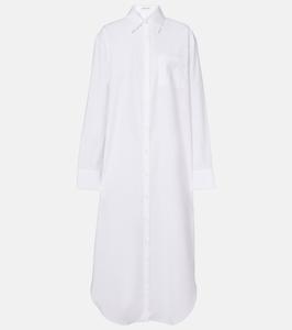 Хлопковое платье-рубашка Helena The Frankie Shop, белый