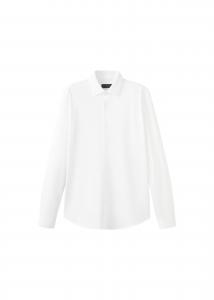 MANGO MAN Рубашка на пуговицах 'Adana' Regular fit в белом цвете