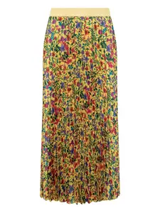 Юбка с цветочным принтом MAX MARA, желтый