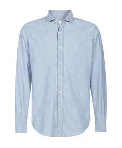 Джинсовая рубашка денди Eleventy, синий