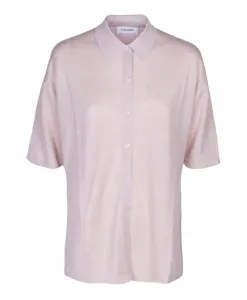 Женская льняная рубашка с коротким рукавом Kangra, розовый