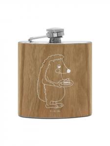 Mr. & Mrs. Panda Фляжка Flachmann Hasen Muschel ohne Spruch in Braun