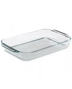 Большая стеклянная форма для запекания размером 38 x 25 см Pyrex, прозрачный