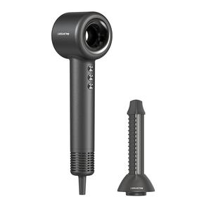 Фен с отрицательными ионами для ухода за волосами домашний салонный высокоскоростной с мощным воздушным потоком LS-6001A-19 Lansam, серый