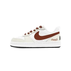 Дышащие низкие детские кроссовки для скейтбординга Court Borough Cherry Snow Topping для подростков Nike, белый