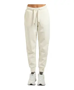 Спортивные брюки из флиса цвета слоновой кости со шнурком Yes Zee, бежевый