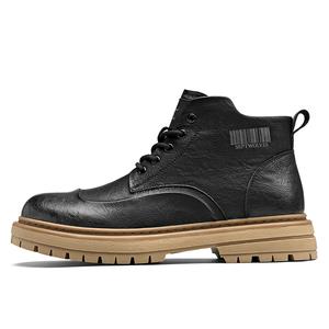 Короткие мужские ботинки Martin SEPTWOLVES, Black (Standard Leather Shoe Size)