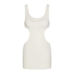 Платье SKIMS Cotton Jersey Cut Out Mini, кремовый