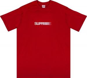 Футболка Supreme Motion Logo Tee 'Red', красный