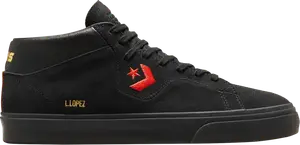 Кеды Converse Louie Lopez Pro Mid Mi Gente Capsule - Black Poppy Glow, черный