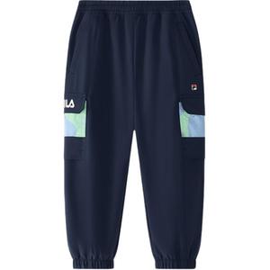 FILA KIDS Детские вязаные спортивные штаны для детей 3-7 лет Navy Blue Border