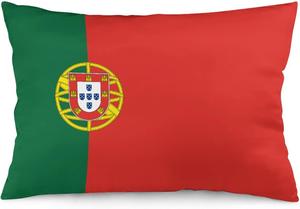 MaSiledy Декоративная наволочка с флагом Португалии, двусторонняя печать, молния Pattern-6