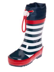 Резиновые сапоги Playshoes, темно-синий/белый