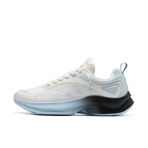 XTEP Кроссовки для бега Feather с износостойким дышащим покрытием, низкие, повседневные, мужские, белого и синего цвета