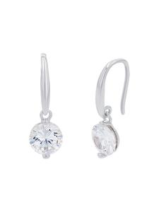 Amor Серьги из серебра 925 пробы, покрытые родием