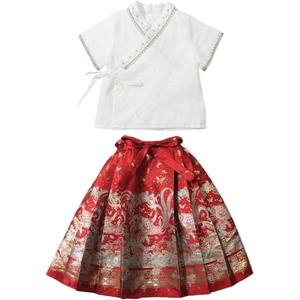 Детский комплект из двух предметов: юбка и водолазка средней длины PROTECTCAMEL, clothing sets+fringe necklace+hairpin