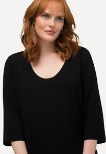 Топ с длинными рукавами TIEFER RUNDHALSAUSSCHNITT  Ulla Popken, черный