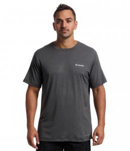 Футболка Columbia Kwick Hike Back Graphic Short Sleeve Tee, Black Heather/Linear View Multi