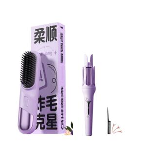 Щипцы для завивки / Утюжки для выпрямления волос MINGHUANG, фиолетовый