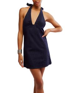 Платье Free People Trevi Denim Mini, Rinse