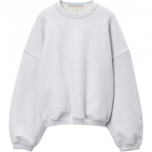 Рубашка Logo embossed Cotton Sweatshirt Alexander Wang, серый