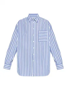 Полосатая рубашка на пуговицах JW ANDERSON, белый