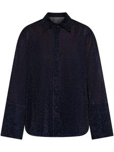 Рубашка с люрексом Oséree, синий